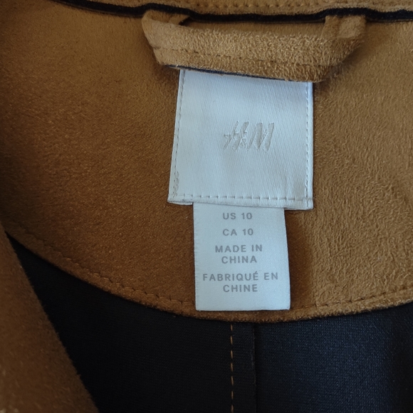 H&M Faux Suede Moto Jacket - Picture 2 of 4